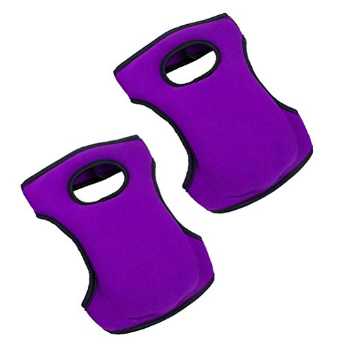 Rodilleras de Jardinería, zosenda Protectores de Rodilla de Espuma Extrasuave, Almohadillas Antideslizantes con Correas Dobles Flexibles para Limpieza del Hogar,Jardín,Trabajo,Fregar Suelos (Púrpura)