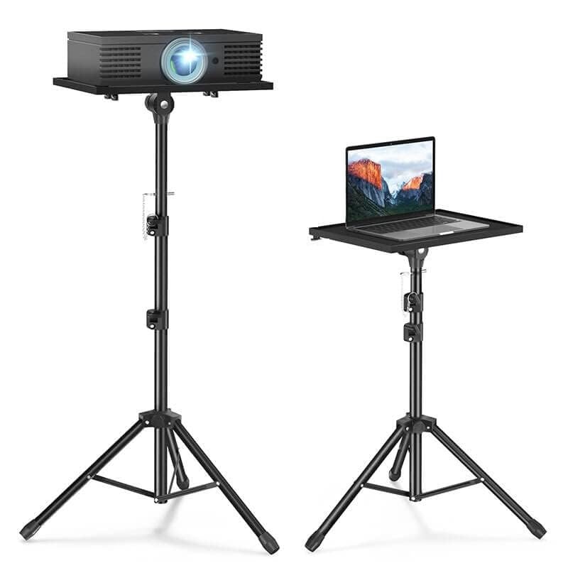 Image of Tripod Stand for Projector, Laptop, Speaker, height adjustable from 42 Inch - 72 Inch for Office, Home, Stage, Studio, DJ Rack Holder Mount(Black)