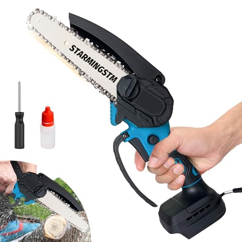 Mini motosierra de repuesto para Makita DUC101Z sierra de podar inalámbrica, motosierra de 6 pulgadas con 2 cadenas, pequeñas botellas de aceite, batería para tijeras de podar, tijeras de podar, corte