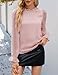 Odosalii Langarmshirt Damen Elegant Stehkragen Chiffon Bluse Rüschen Volant Ärmel Herbst Oberteile Hochzeit Party Alltagsleben Geburtstag Blusen Arbeitshemden