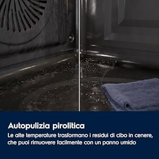 Electrolux Serie 600 Forno a Vapore SteamBake da Incasso, 72 L, Multifunzione con Cottura a Vapore, Pulizia Pirolitica, Cottura Multilivello, Inox Antimpronta, 600x560x550 mm, EOD4P46TX