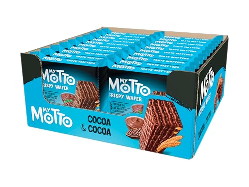 My Motto Chocolate Wafers 20 Individual Wrapped Wafers 30g each Chocolate waf...