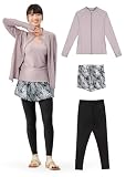 [アクレイス] 水着 レディース ラッシュガード 上下セット 体型カバー セパレート レギンス 長袖 3点セット フードなし ジップアップ uvカット upf50+ プール 海 水陸両用 alw-cb3a24015mlvgy-bbl-bl
