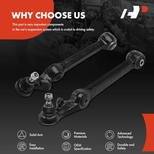 A-Premium 2 x Front Lower Control Arm, with Ball Joint & Bushing, Compatible with Pontiac GTO 2004 2005 2006 - Image 6