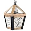 Autumn alley farmhouse pendant light rustic wood pendant light hanging industrial pendant light for kitchen cafe bar dining room hallway lighting fixture french country cottage chic small  urban country home decor