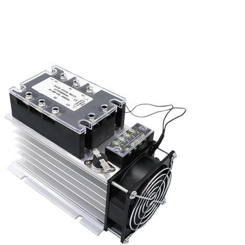 Relé de estado sólido trifásico LCTC 380V 10A con radiador de aluminio incorporado