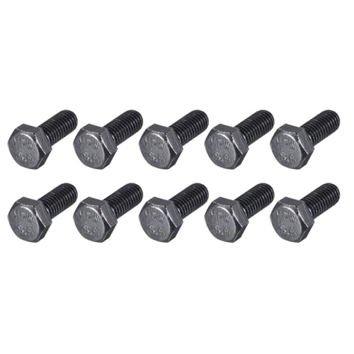 Image of METALLIXITY Hex Bolts (M8-1.25x20mm) 20Pcs, 8.8 Grade Carbon Steel Fully Threaded Black Oxide, Coarse Thread UNC Hex Head Screw Bolt - for Furniture Repair