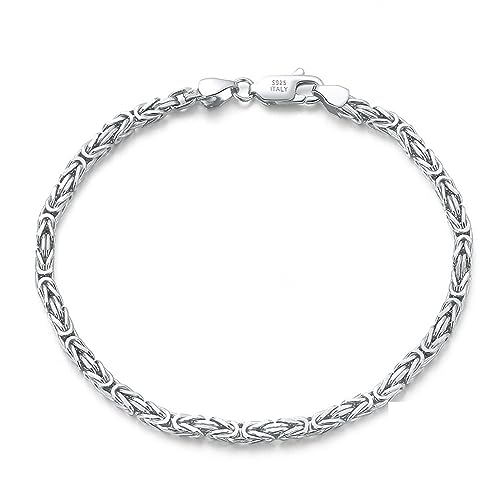 Bracelet souple argent pour femme maille royale anti accroche et confortable