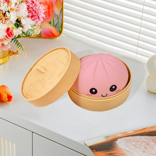 Image of Dumpling Ball Cute Funny for Playing Birthday Gifts Halloween Project Pink