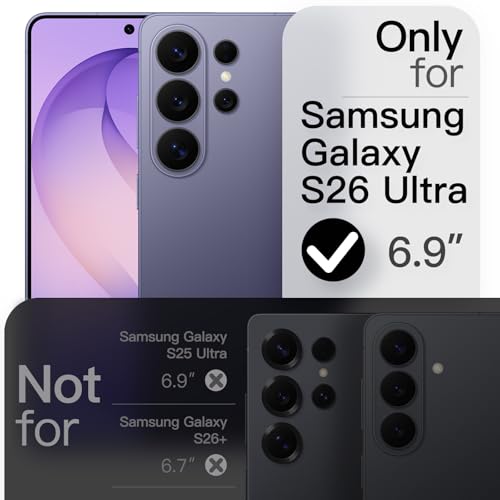 Image of JETech Magnetic Slim Cover Case for Samsung Galaxy S26 Ultra, Compatible with MagSafe, Anti-Slip Grip & Full Camera Lens Protection, Ultra-Thin Lightweight Matte Finish Phone Cover (Heron Purple)