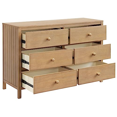 Image of Soho Baby Everlee 6 Drawer Dresser, Honey Wood