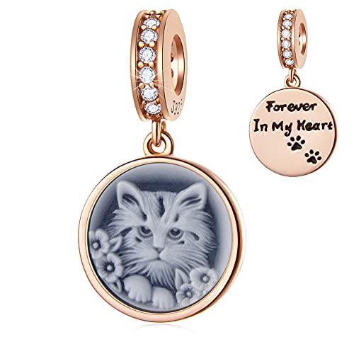 Image of Animal Theme Charms, Mom /Child of Owl Bear Dog, Rabbit Flamingo Elephant Panda Cat Parrot Crocodile Unicorn Charms in 925 Sterling Silver, Fit European Bracelet /Necklace, Gift for Mother /Friend /Lover