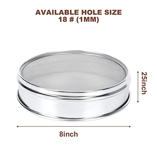 Lobamop Leistungs Garten RäTsel Sieb Ineinander Greifen Boden Sieb Kompost Samen BehäLter Gartenarbeit Werkzeug -18 (1Mm)