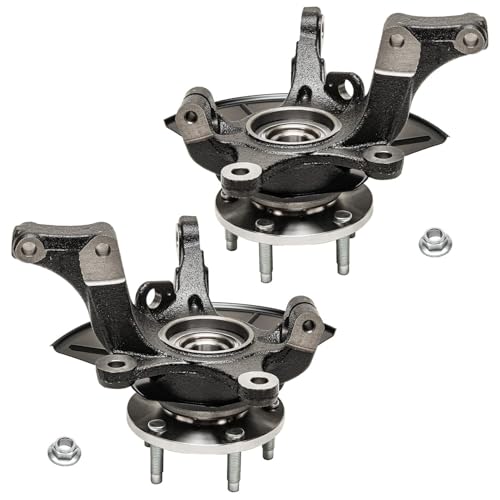 Image of Detroit Axle - Front Steering Knuckles Kit for 05-12 Ford Escape, 05-11 Mazda Tribute Mercury Mariner, Steering Knuckles and Wheel Bearing Hubs Struts & Coil Spring Sway Bars Replacement Suspension