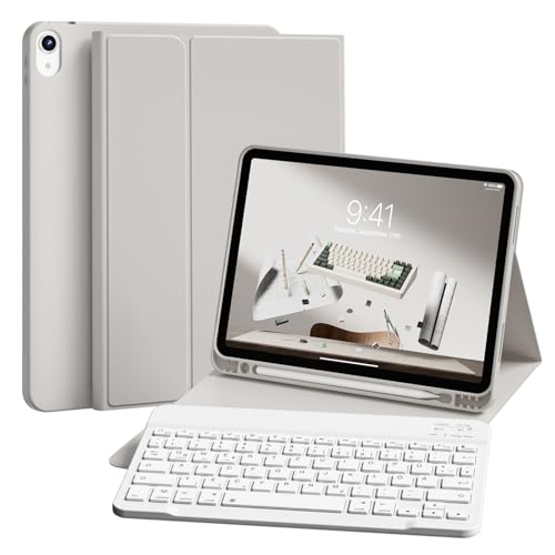 ZKTUYU Tastatur Hülle für iPad Air 11 Zoll M3/M2 (2025/2024), iPad Air 5./4. Generation 2022/2020 10,9 Zoll Tastatur Hül...
