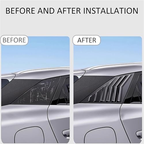 Alerón de ventana triangular lateral trasera compatible con coches BYD Sealion 06 ABS 4