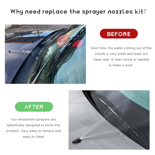 image for BWBWND 42PCS Windshield Washer Hose Kit, 42 in 1 Front Windscreen Wash