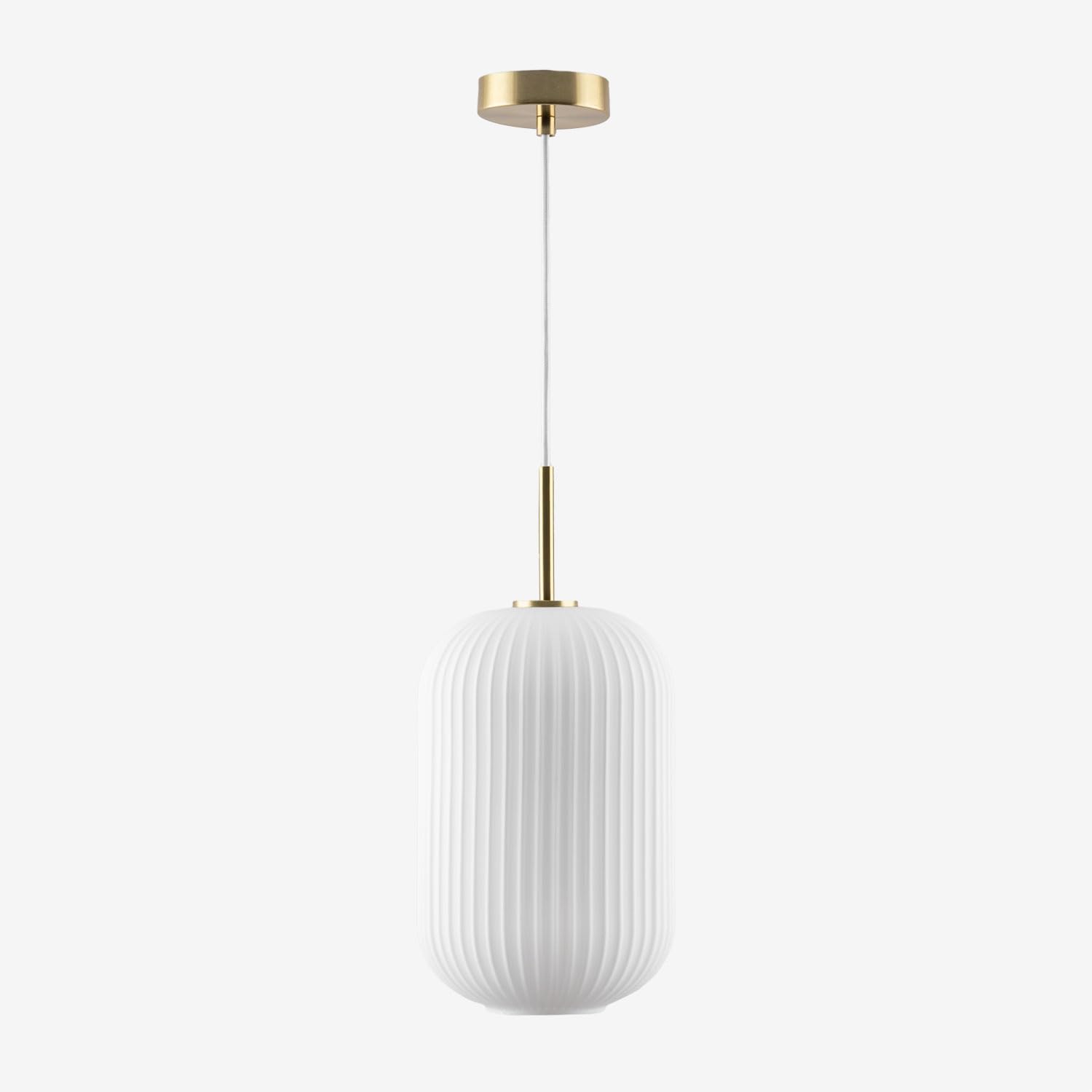 Plafondlamp Riha, 65 cm, kleurrijk, glas/metaal