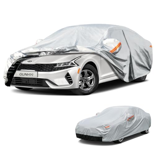 Image of GUNHYI 6 Layers Car Cover Custom Fit Kia K5 (2020-2026) Waterproof All Weather, Heavy Duty Outdoor Snow Sun Rain Uv Protection (Ships from US Warehouse, Delivery 3-8 Days)