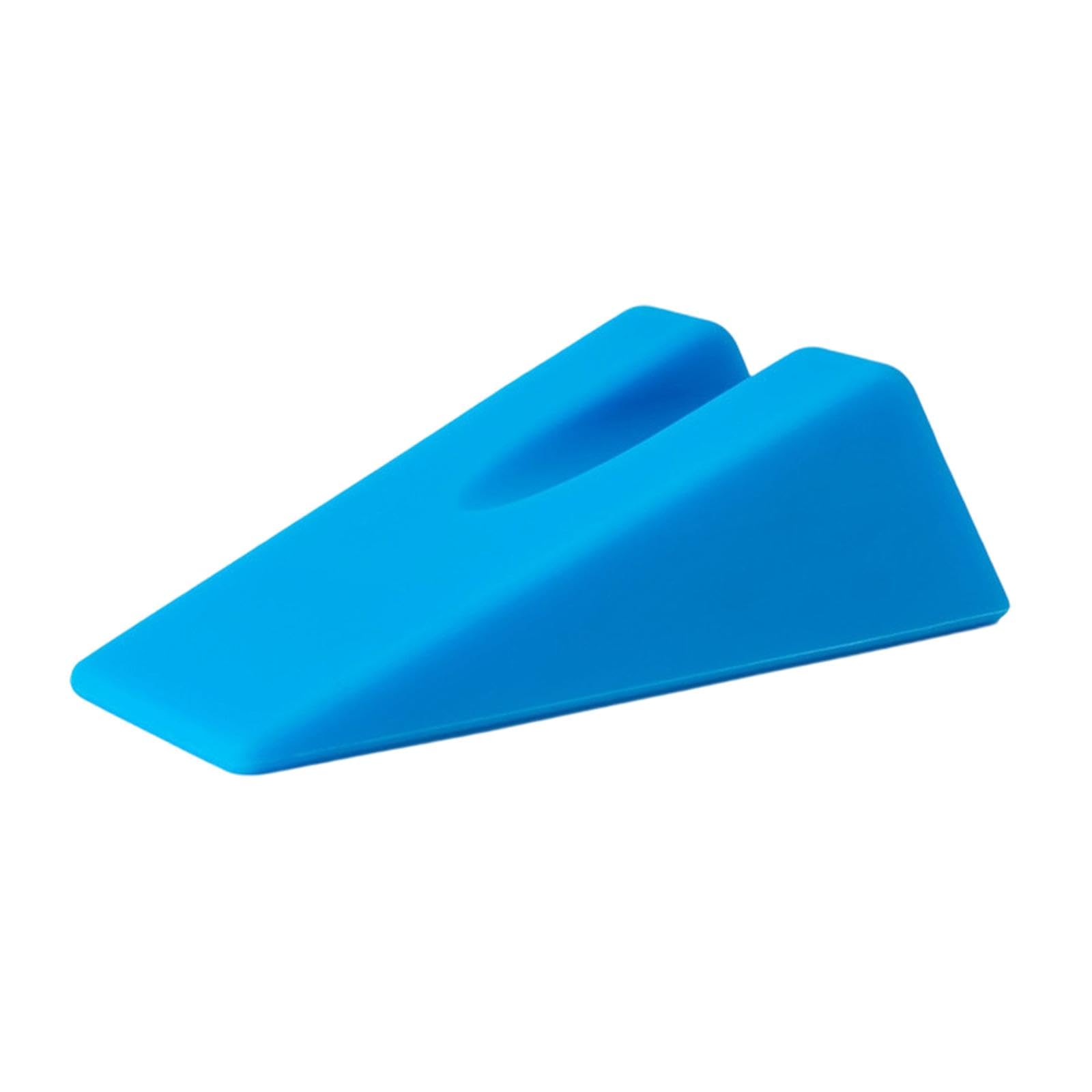 MERIGLARE Almohada de Respaldo Triangular Cojín con Inclinación para Descanso en Cama Almohada para Leer Y Ver Televisión Material Antideslizante Silicona, Azul, Individual