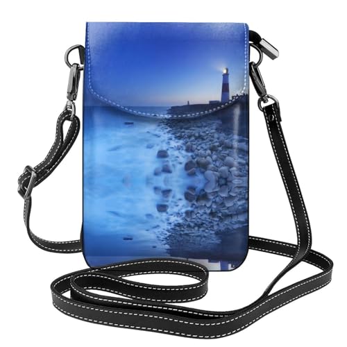Sac à rabat en microfibre léger avec imprimé phare de mer pour transporter vos essentiels