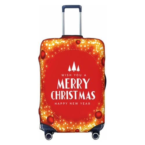 Merry Christmas Balls Luggage Cover for Suitcase, Suitcase Cover Protector Fit 29-32 Inch Luggage Travel Accessories, XL