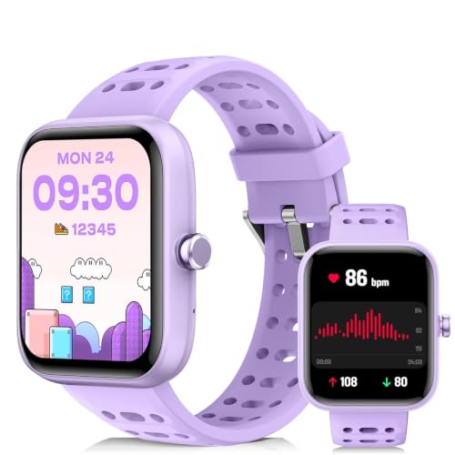 ENOMIR Kids Smart Watch for Girls Health Monitor Puzzle Games DIY Dials - image 1