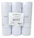 Monroe Systems for Business Single Ply Bond Paper Rolls, Top of the Line, 20 lb.