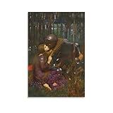John William Waterhouse La Belle Dame Sans Merci Canvas Art Poster And Wall Art Picture Print Modern Family Bedroom Decor Posters 24x36inch(60x90cm)