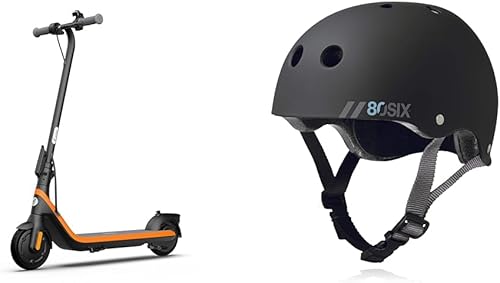 Segway Ninebot eKickScooter - Electric Scooter for Kids 6-14, wt Hand-Operated Brake, Adjustable Handlebar Height ( Only C2 Pro ) for Riders up to