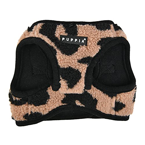Puppia Serval Vest Dog Harness Step-In Warm Winter Leopard Pattern For Small And Medium Dog, Beige, Medium #TOP2