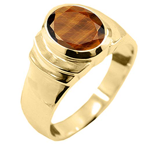 Image of 55Carat Choose Your Color Natural Birthstones 18 K Gold Plated Ring Bold Statement Jewellery Sizes 4-13