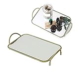 Spiegeltablett Ablage Konsole Tischdekoration Speiseteller Requisiten Farbe: glänzend gold quadratisch 2021