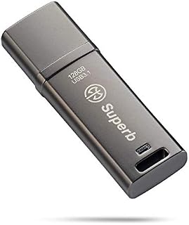 AXE Superb 128GB USB 3.1 SuperSpeed Flash Drive, Metal Casing, Optimal Read Speeds Up to 400 MB/s. Write Speeds Up to 200 MB/s