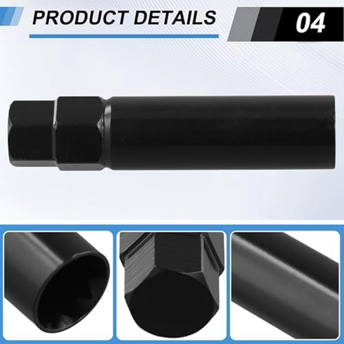 Clé Écrous de Roue 10 Cannelures TA23 Solution Antivol Perdu Empreinte Hexagonale 21 22mm - 5