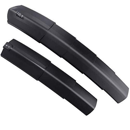 CHUER Guardabarros Bicicleta, Guardabarros Retráctil de Bicicletas Conjunto de Bicicleta de Montaña Delante y Guardabarros Trasero Guardabarros Ajustable Bicicleta Portátil para MTB