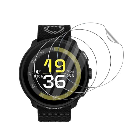 �y3���Z�b�g�zFor SUUNTO RUN(2025�N�����j 1.32�C���` �t�B���� �ی�t�B���� �yMoahsiuny�z�_�炩�� TPU�� 3D �����ߗ� �h�w�� �ϏՌ� ��ʑN�₩ �\��t���ȒP