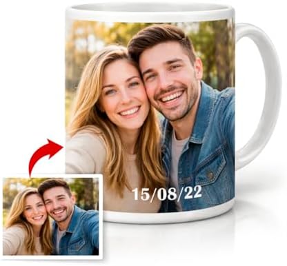Taza Personalizada con Foto y Texto | Taza de Cerámica 325 ml | R...