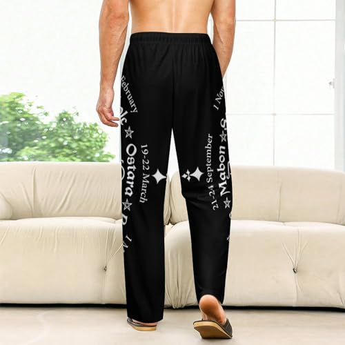 Men Women Pajama Pants, Soft Breathable Casual Lounge Pants with Drawstring Comfy Sleep Pajama Bottoms S-5XL2