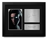 HWC Trading Oscar Isaac Moon Knight Gifts Printed Signed Autograph Picture for TV Show Fans - US Letter Framed (ID-008649)