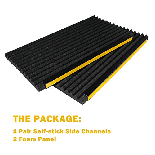 Lbg Products Window Air Conditioner Foam Insulation Panels,Ac Side Insulating Panel Kit,2 Pack,Black, 17In High X 9In Wide X 7/8In Thick #TOP7