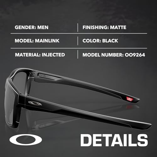Oakley OO9264 MAINLINK – Polarized/Non-Polarized - Rectangle Sunglasses with Official Eyewear Kit Bundle2
