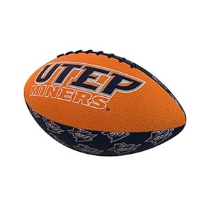 Logo Brands NCAA UTEP Miners Repeating Mini-Size Rubber Football, Team Color