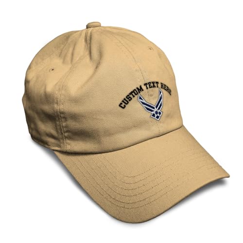Image of Speedy Pros Soft Baseball Hat Embroidered Dad Hat Air Force Emblem Embroidery Men & Ladies Baseball Cap Cotton