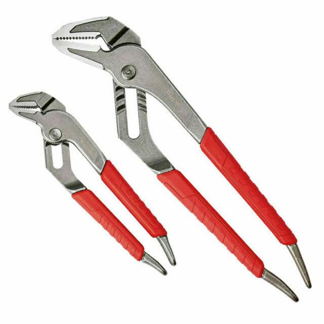 Channel Locks Plier, Straight Jaw Pliers for Milwaukee 48-22-6330 2Piece 6" and 10" Comfort Grip Ream and Punch Straight Jaw Pliers Set
