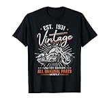 Est 1931 Vintage All Original Parts Moto 92 Cumpleaños Camiseta