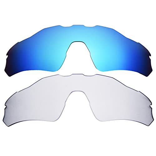 Verres Radar EV Path polarisé bleu de rechange taille unique pour lunettes de soleil sport