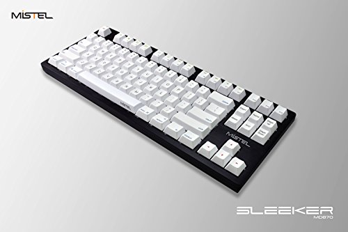 Mistel Sleeker Md870 Backlit Tkl Mechanical Keyboard With Cherry Mx Red Switch And Black Full Cnc Aluminum Case For Mac And Windows (Single White Led, Pbt Dye-Sub Keycap, Macro Support, Ansi/Us) #TOP3