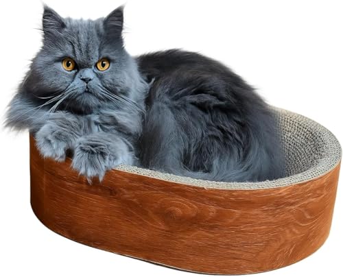 Lit griffoir chat carton durable structure bois confortable - 2