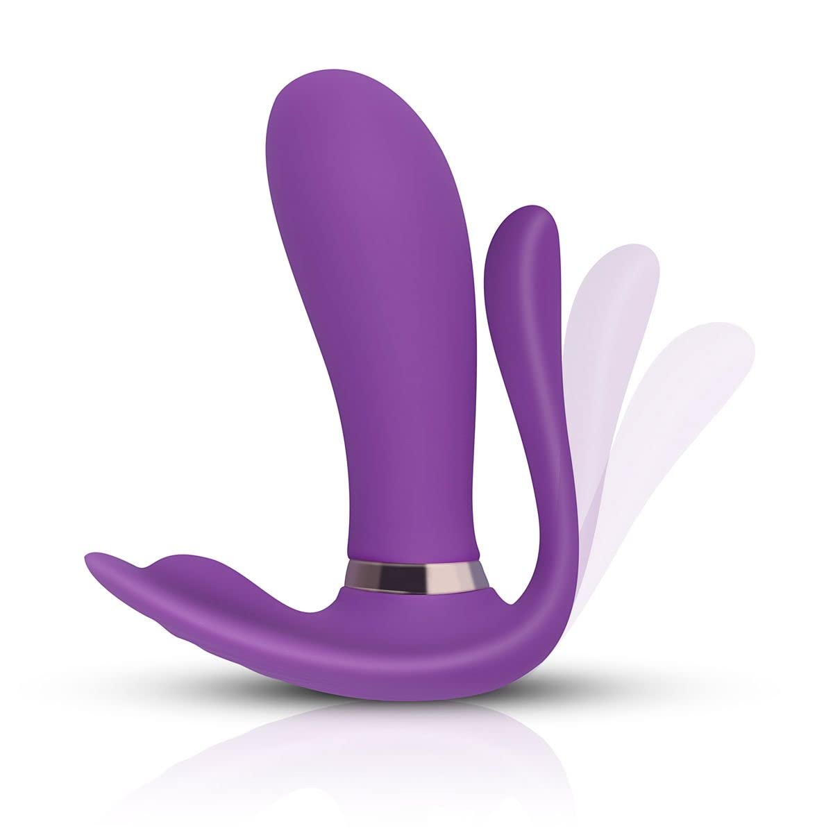 Teazers Purple Pleaser Vibrador - Vibrador de Triple Sexo para Vagina, ano y Clítoris con Estimulador del punto G (Púrpura)- Vibrador de Control Remoto Recargable 3 en 1 con Batería - Morado